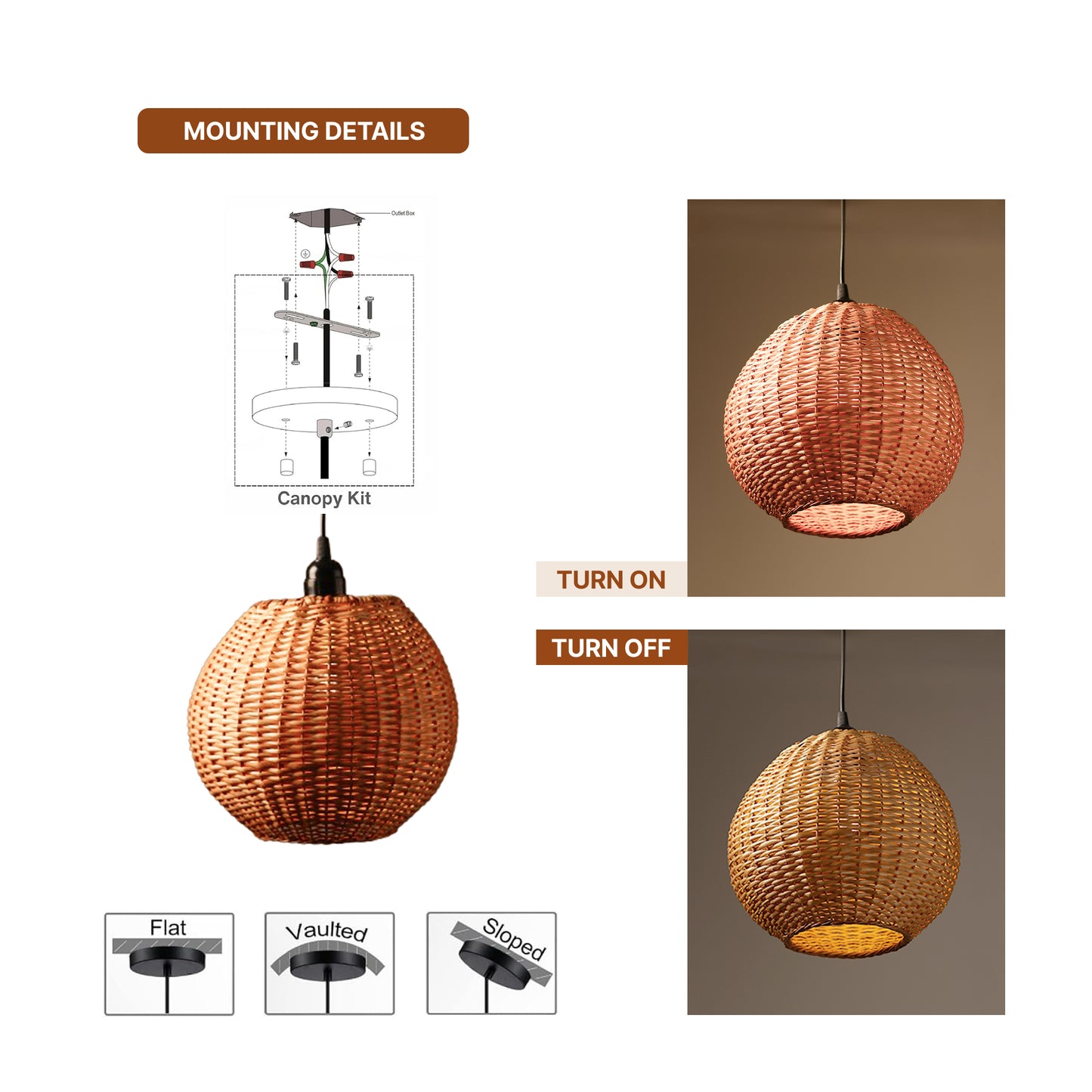 Ceiling Lamps For Living Room | Pendant Lights For Ceiling | Bamboo Hanging Lights