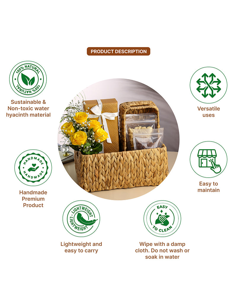 Basket For Storage | Shelf Basket For Clothes | Cupboard Organiser | Kitchen Storage Basket