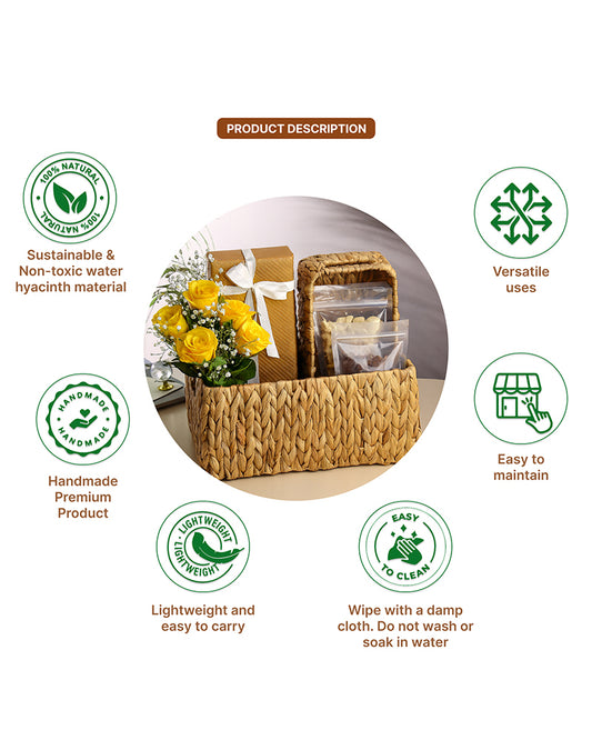 Basket For Storage | Shelf Basket For Clothes | Cupboard Organiser | Kitchen Storage Basket