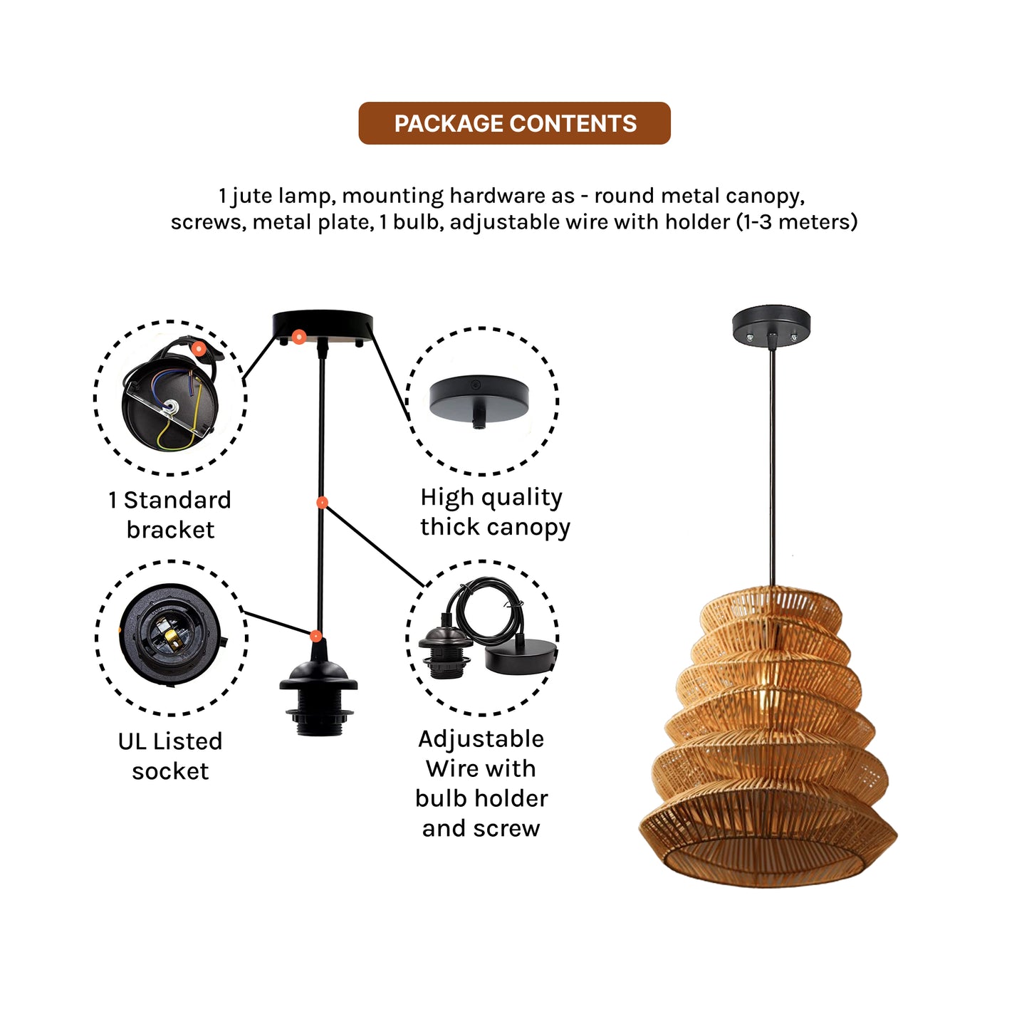 Ceiling Hanging Light and lamp | Bamboo Hanging Lights | Pendant Lights for Ceiling