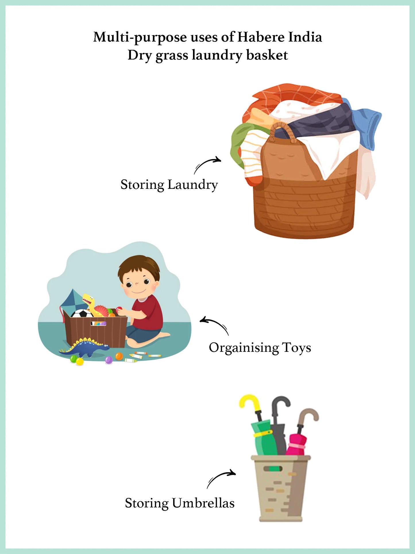 Multipurpose Cotton Storage Basket for Laundry, Toys, and Decorative Home Organization