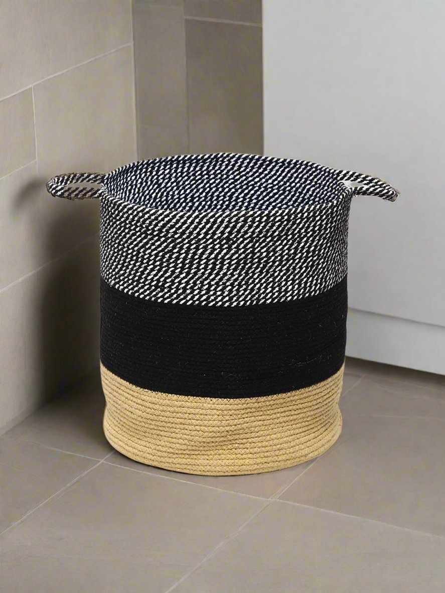 Cotton Laundry Storage Basket