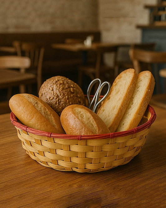 Multipurpose Bamboo Set of 2 Kitchen Basket – Ideal Fruit, Vegetable & Gift Basket Hamper