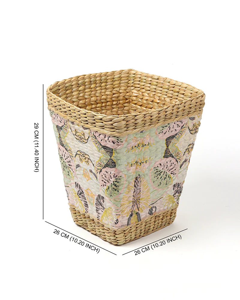 Seagrass Dry Waste Dustbin and Home Storage Waste Bin Basket