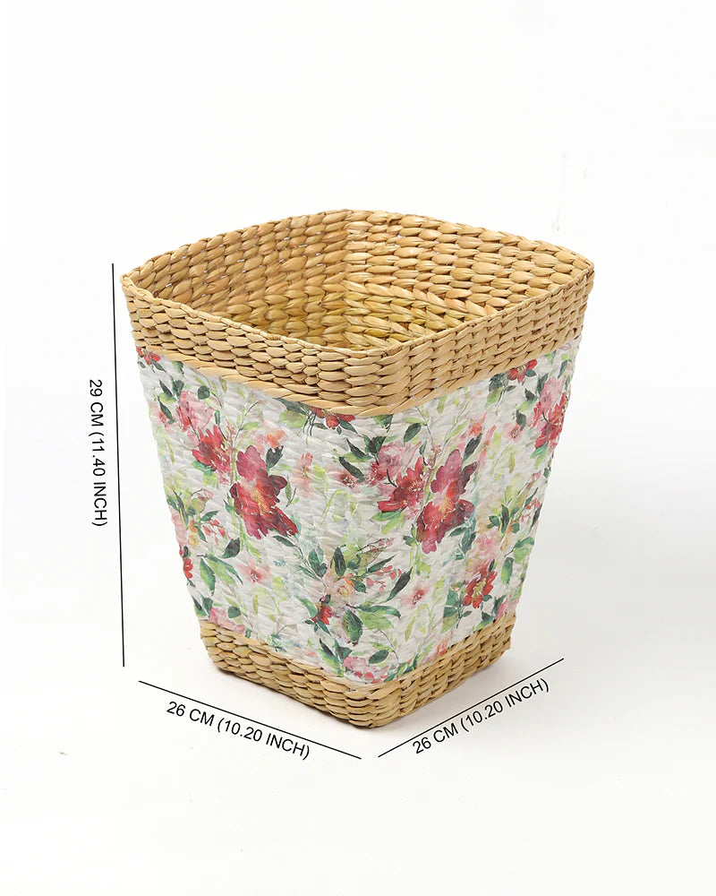 Handmade Seagrass Waste Basket for Bathroom, Study, and Home Corners