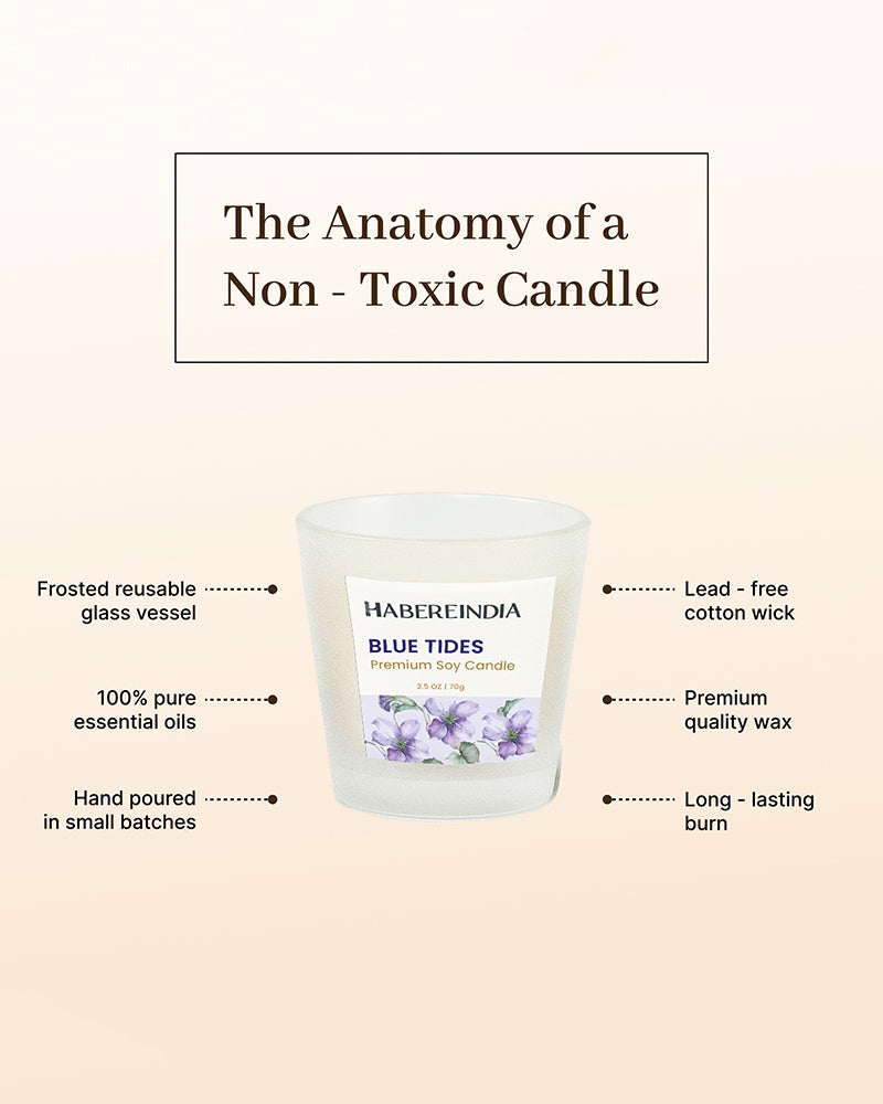 Set of 4 Scented Aroma Candles in Glass | Decorative Fragrance Candle Set | 45gm, 8hr Burn Each