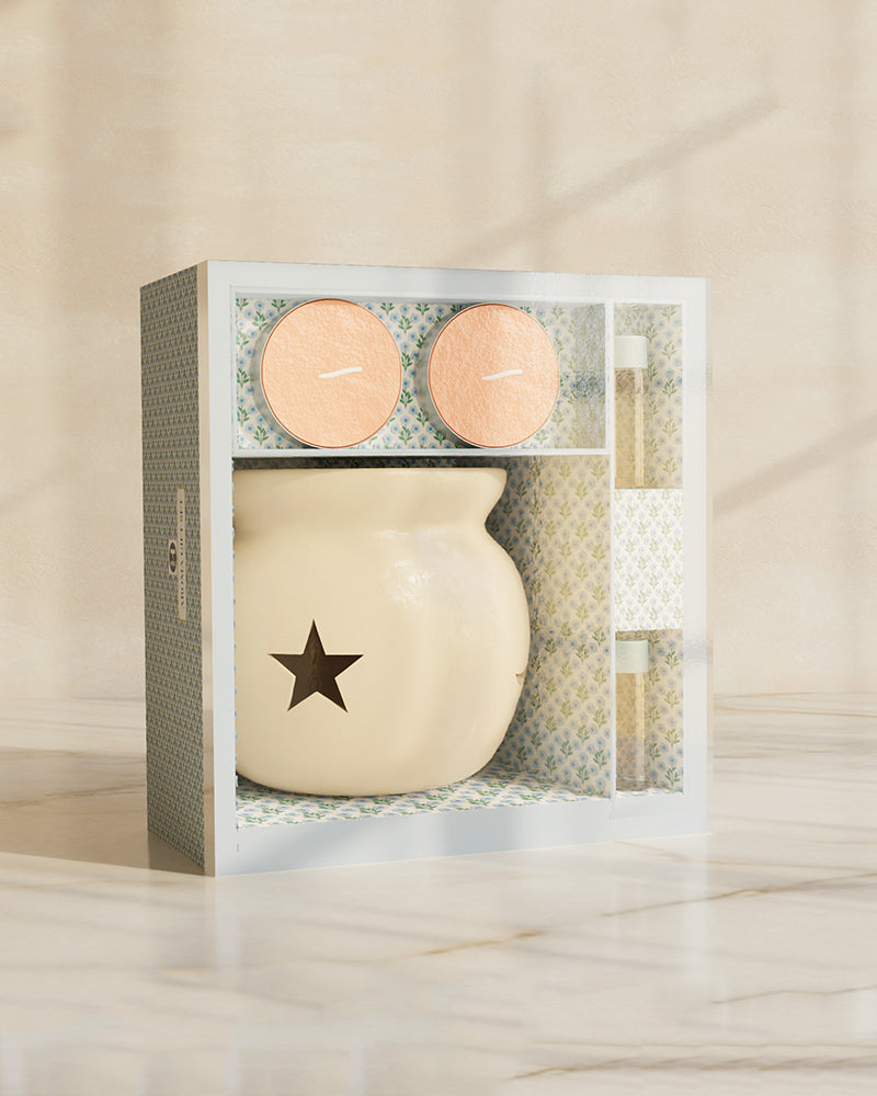 Aroma Oil With Burner Set for Gifting, Relaxation and Home Fragrance