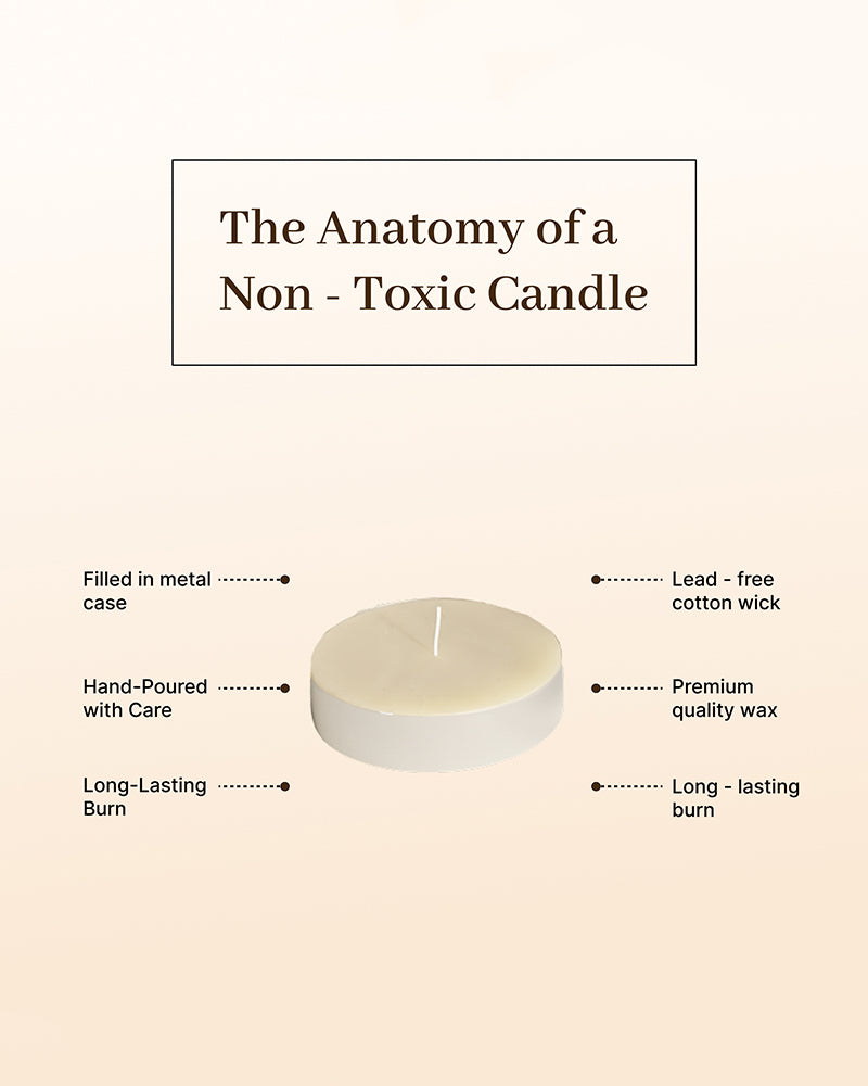 Set of 50 Tea Light Candles | White Decorative Tea Lights for Diwali Decoration, Home Use, Gifting