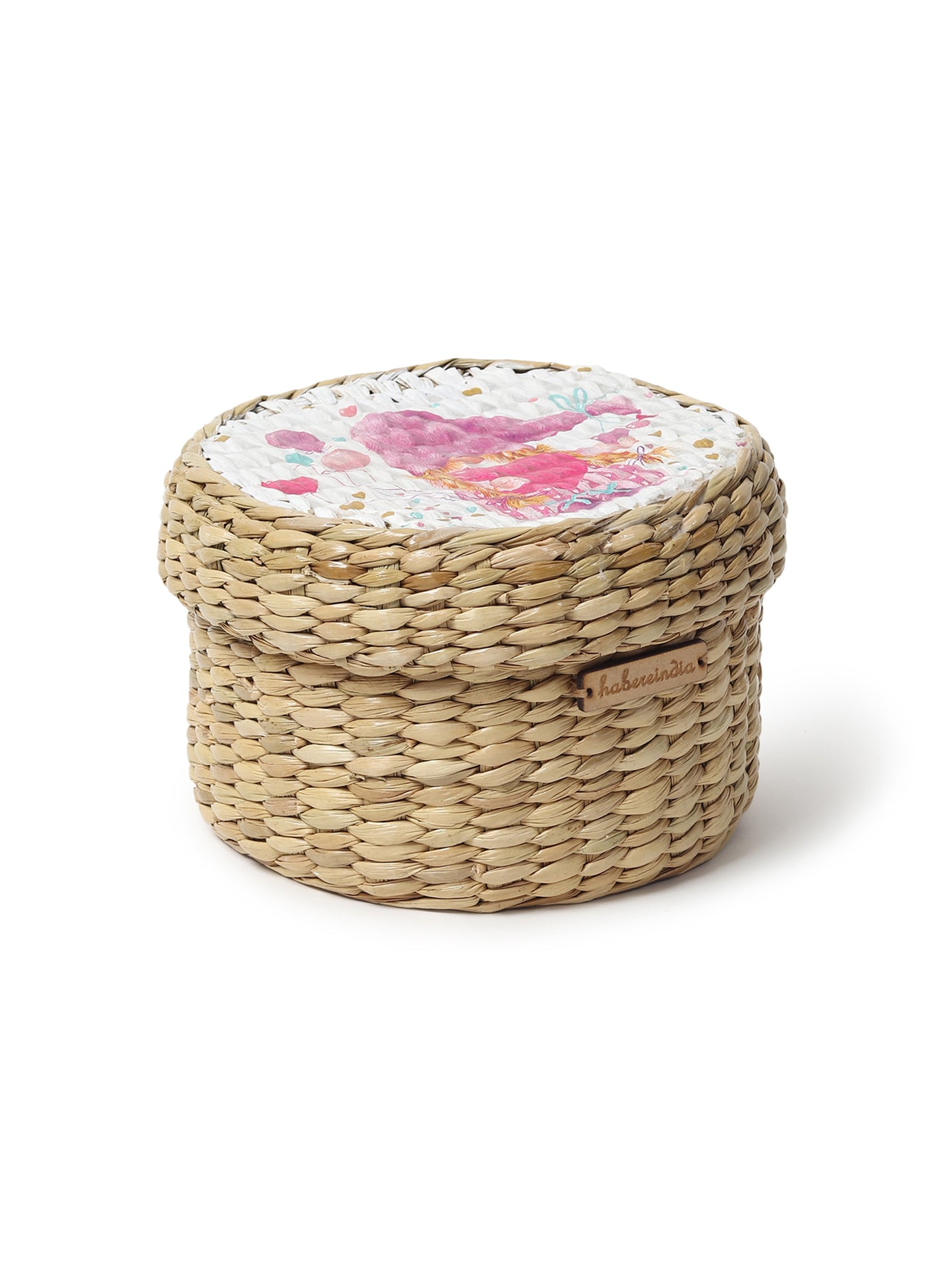 Seagrass Lid Box | Round Gift Box | Storage Box