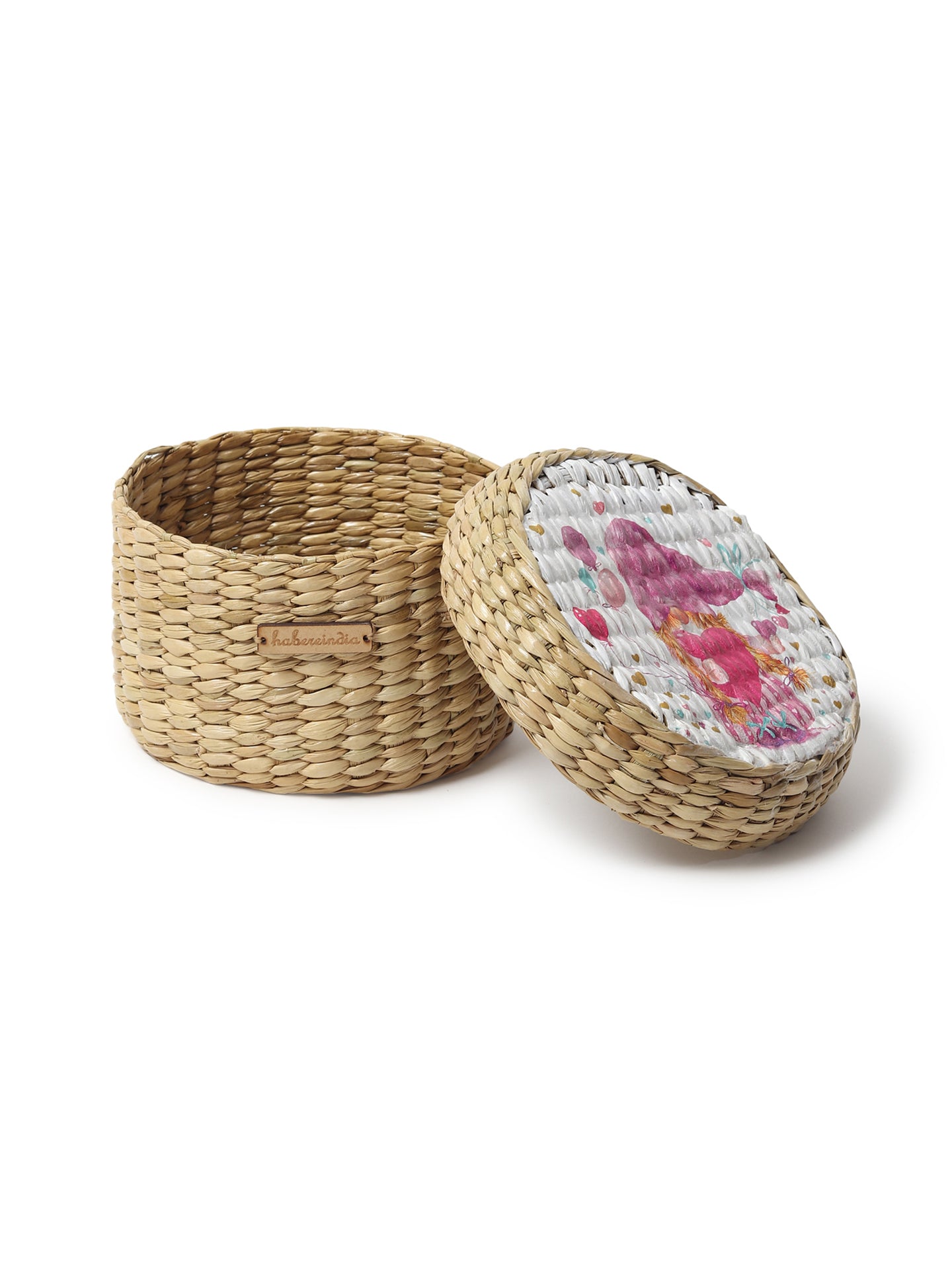 Seagrass Lid Box | Round Gift Box | Storage Box
