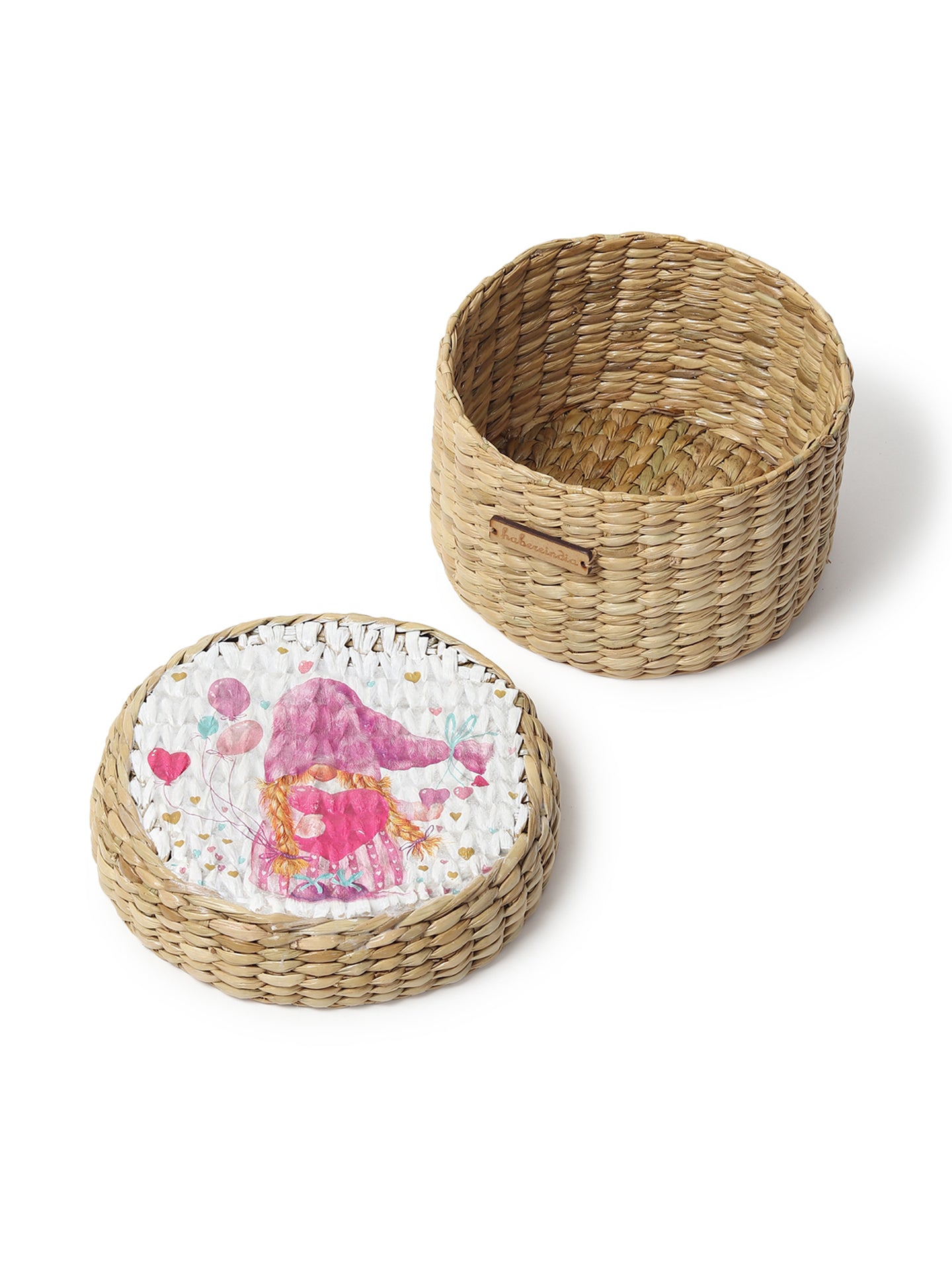 Seagrass Lid Box | Round Gift Box | Storage Box
