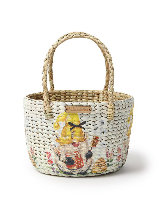 Seagrass Fruit Basket | Round Hamper Basket