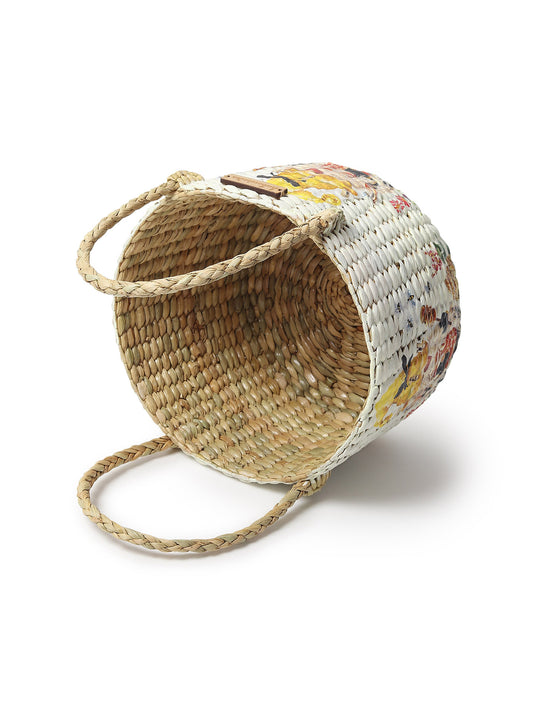 Seagrass Fruit Basket | Round Hamper Basket