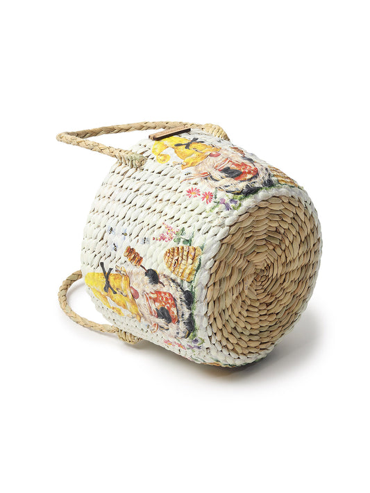Seagrass Fruit Basket | Round Hamper Basket