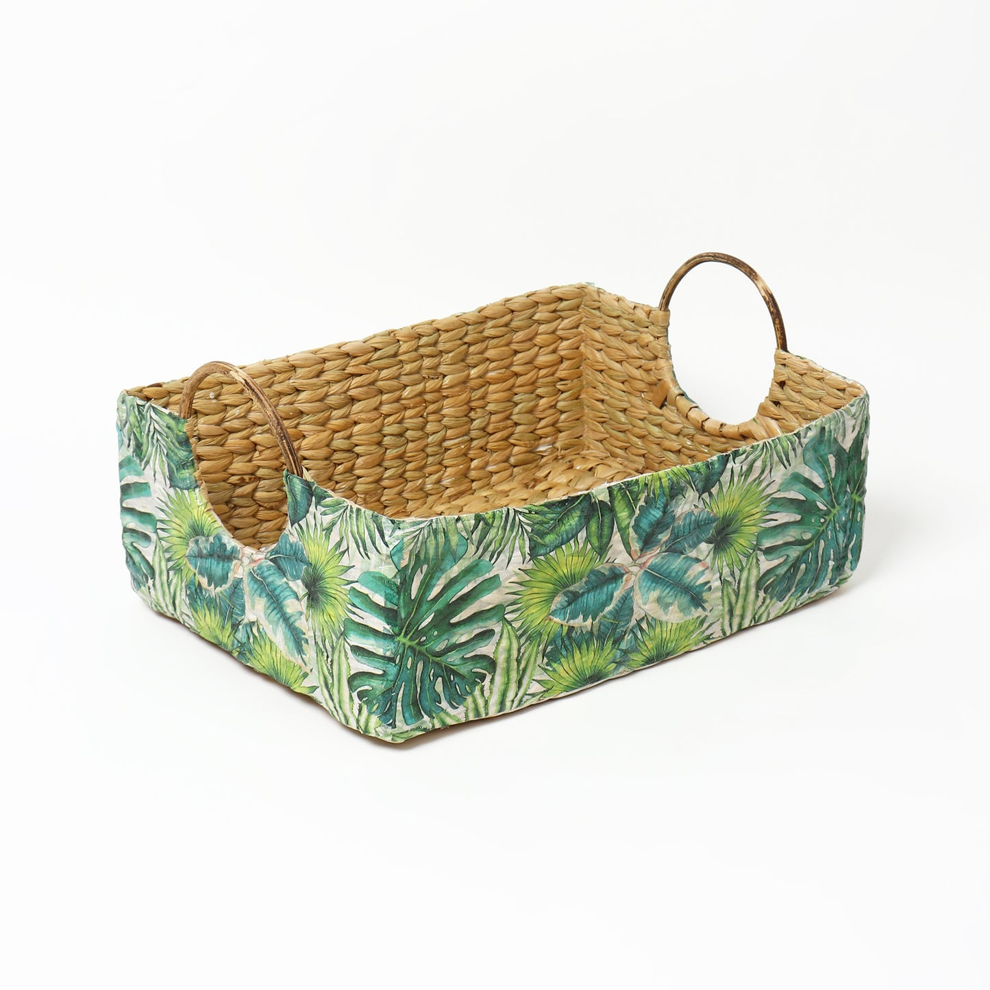 Seagrass Round Handle Basket | Cane Hamper Basket