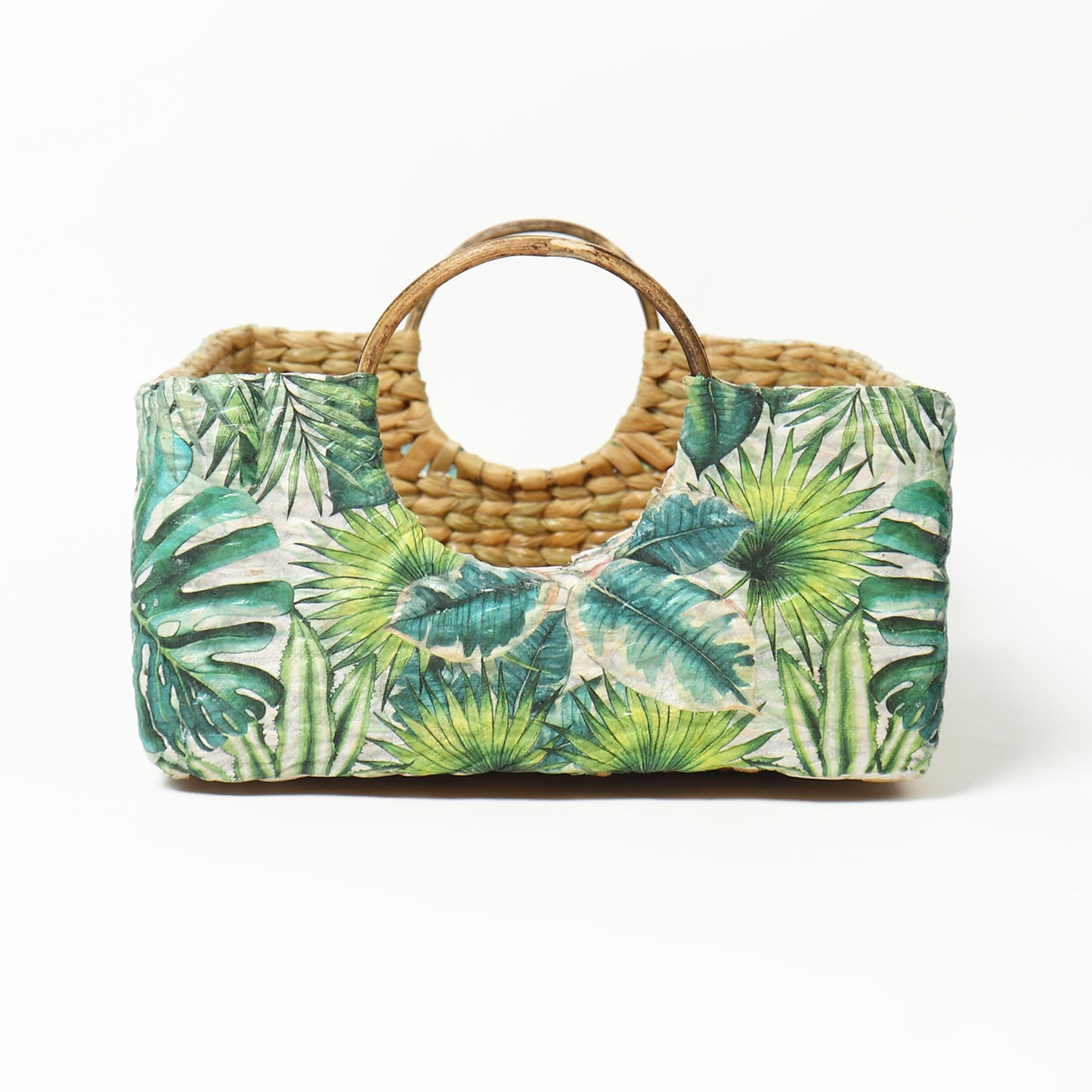 Seagrass Round Handle Basket | Cane Hamper Basket
