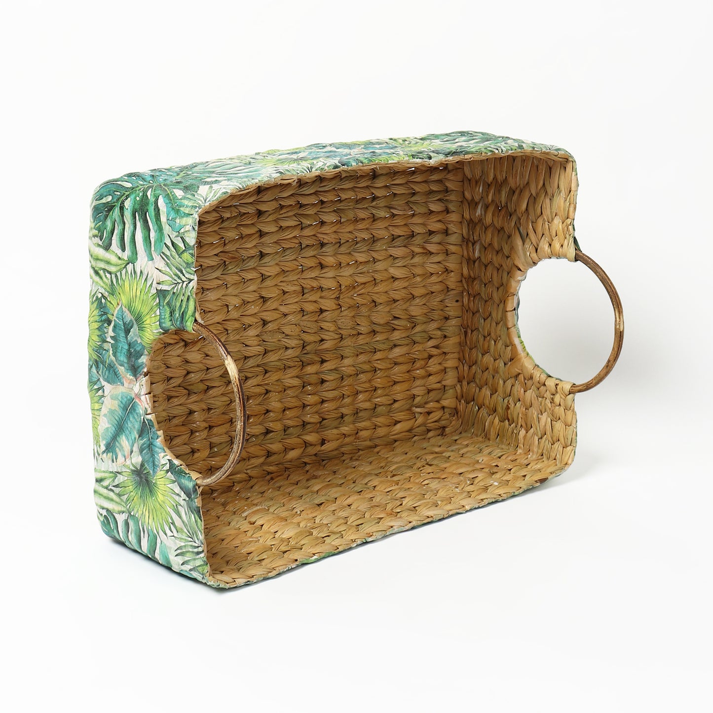 Seagrass Round Handle Basket | Cane Hamper Basket