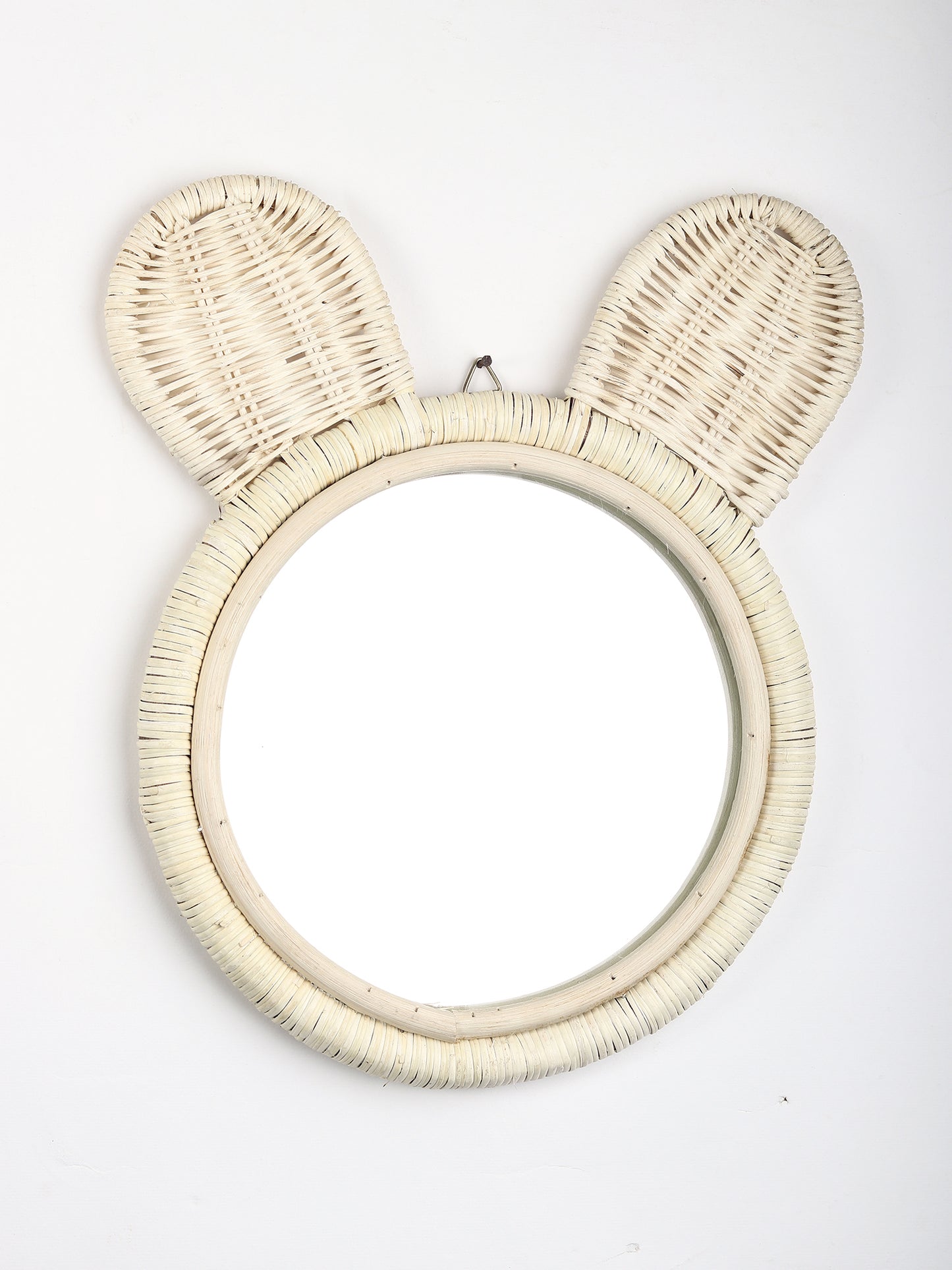 Miroir pour enfant en rotin/bambou
