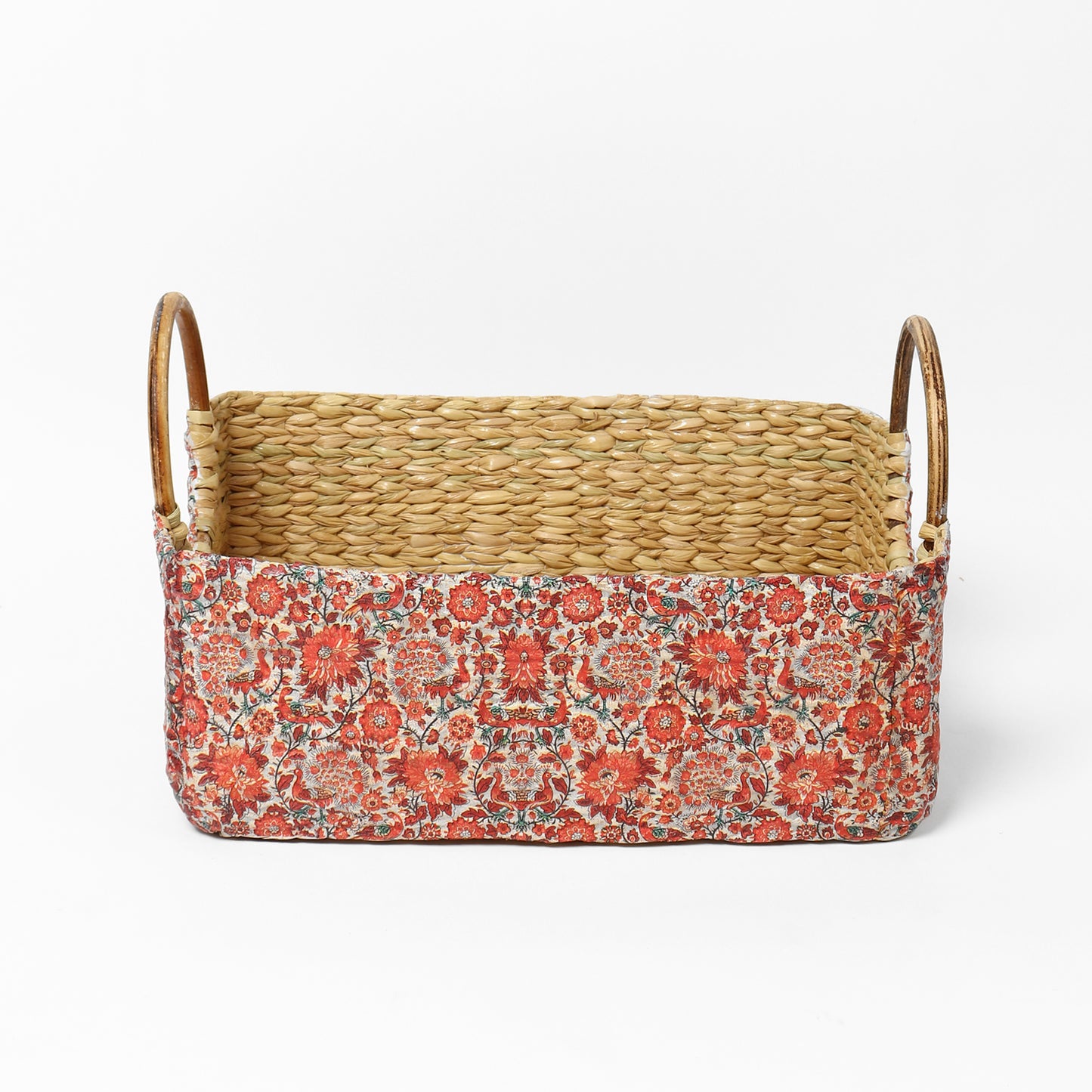 Seagrass Round Handle Basket | Cane Hamper Basket