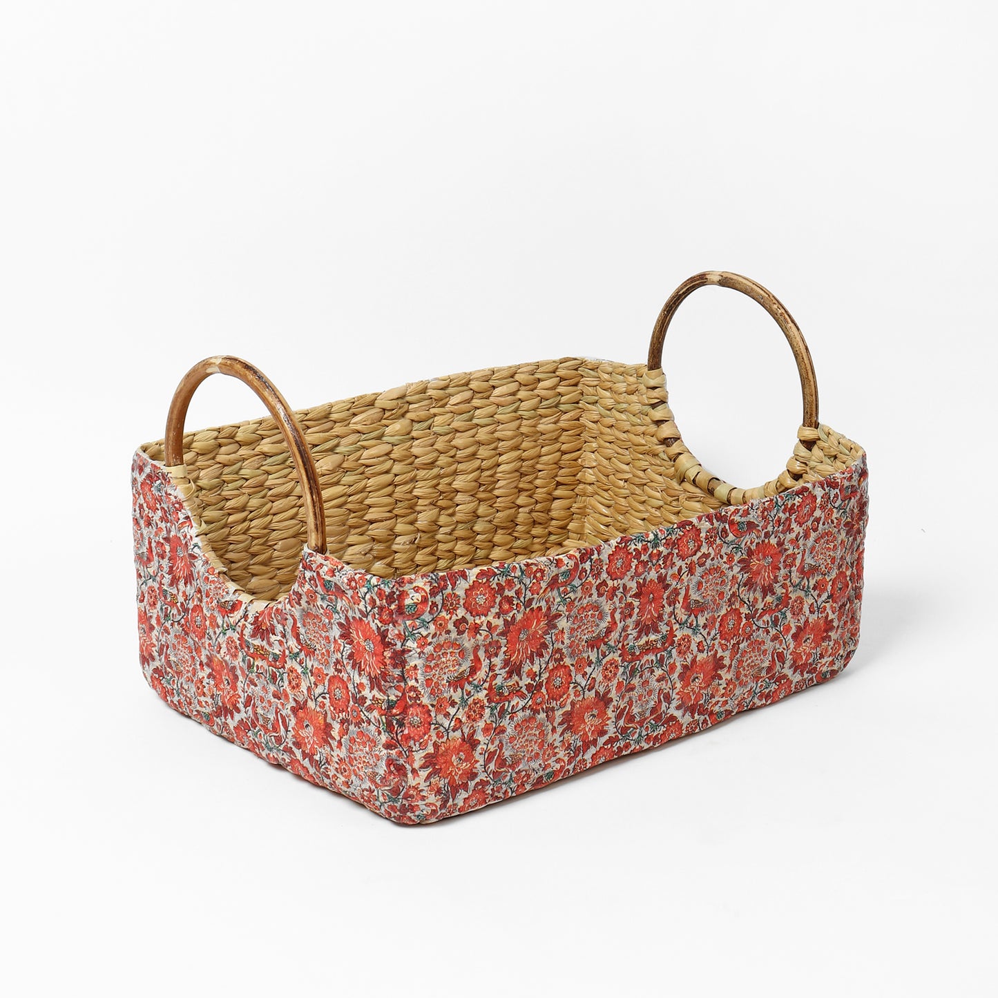 Seagrass Round Handle Basket | Cane Hamper Basket