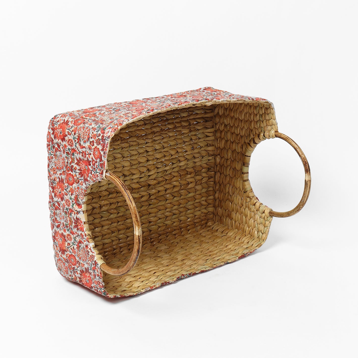 Seagrass Round Handle Basket | Cane Hamper Basket