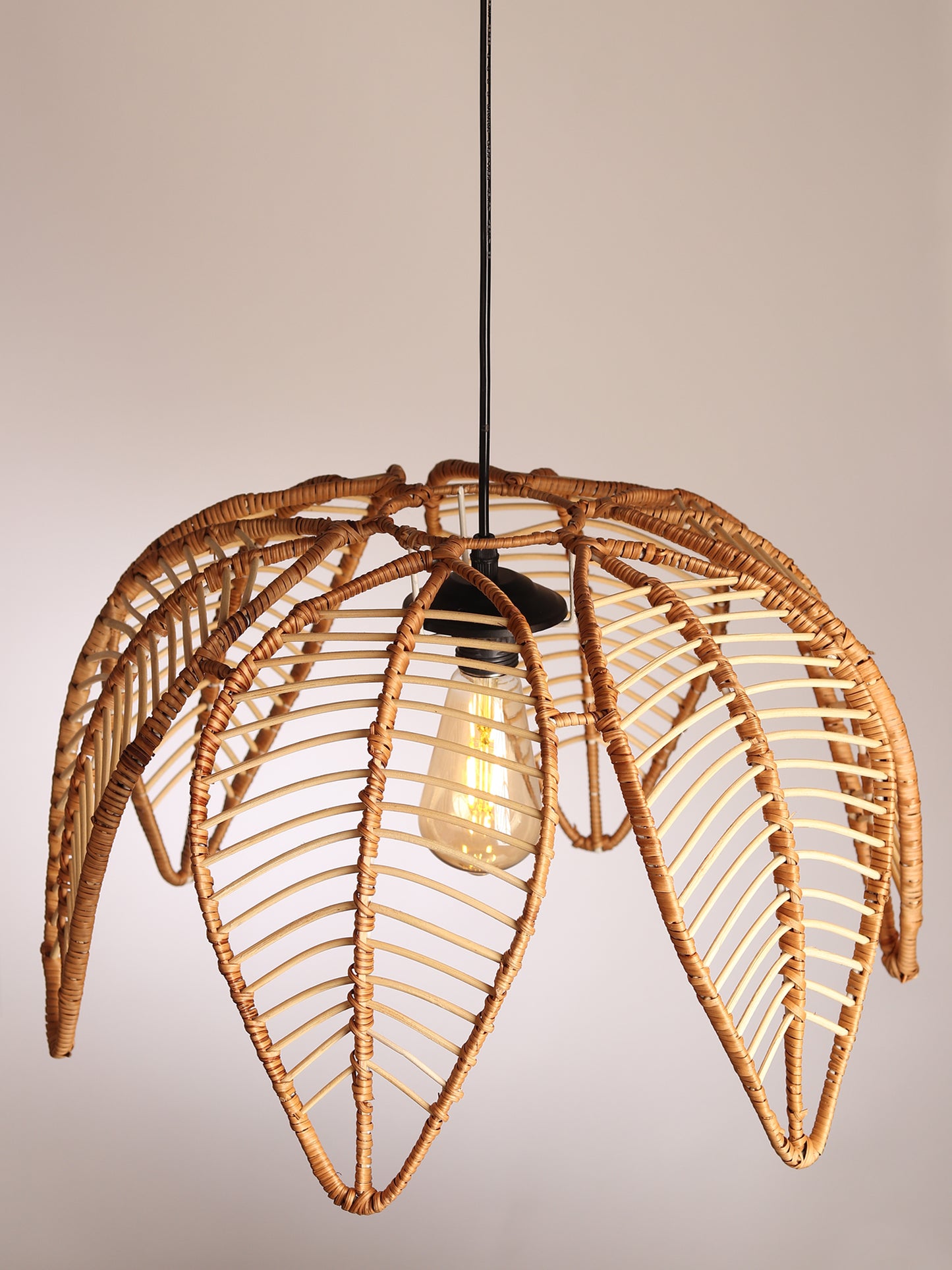 Rattan lampshade