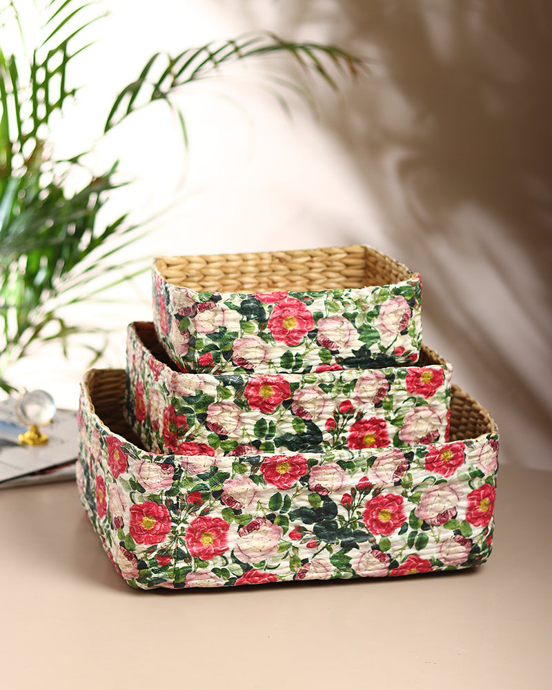 Office Desk Organizer | Stationary Organizer Box | Jute Table Organiser