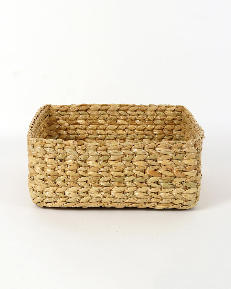 Storage Basket | Seagrass Organiser Tray | Shelf Basket | Wardrobe Organizer