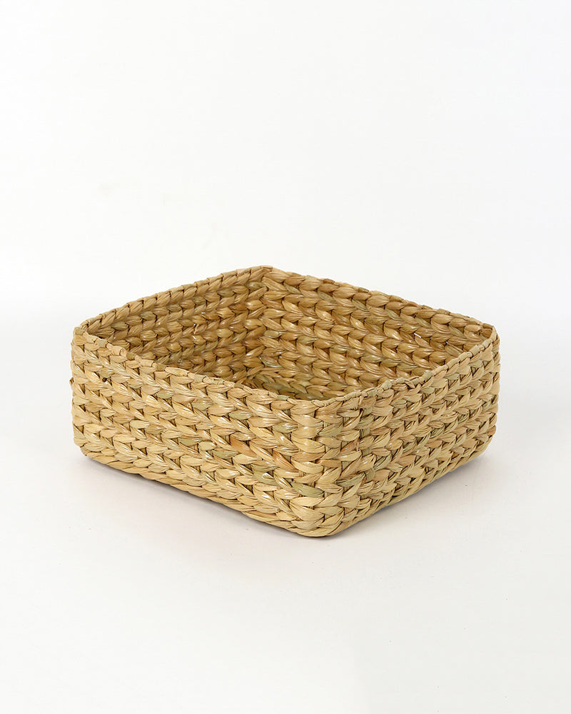 Storage Basket | Seagrass Organiser Tray | Shelf Basket | Wardrobe Organizer