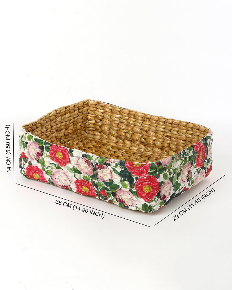 Office Desk Organizer | Stationary Organizers Box | Jute Table Organiser - Rectangular