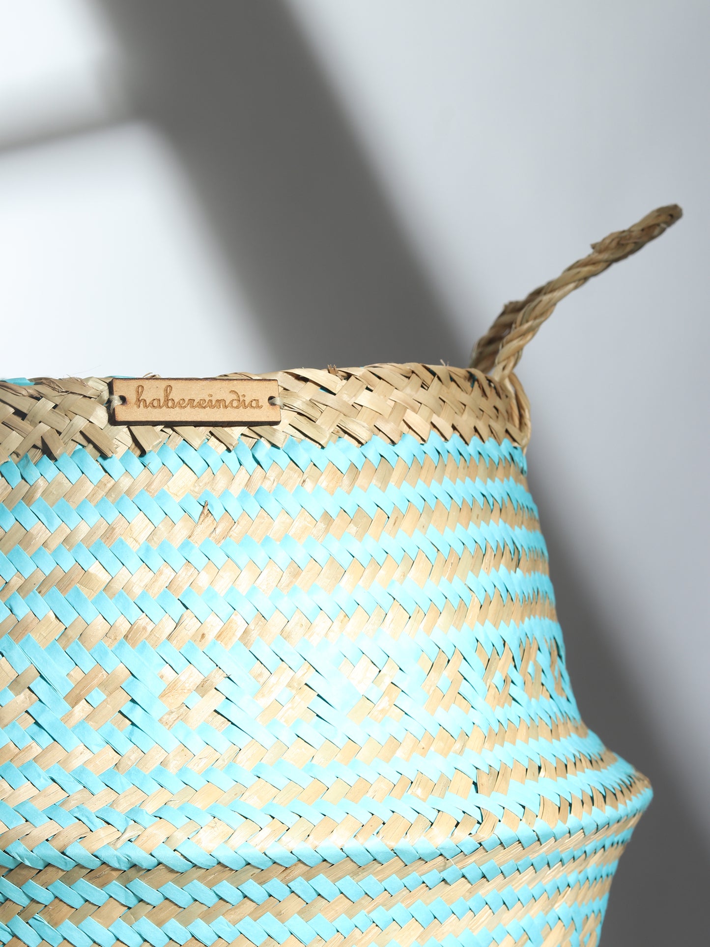 Seagrass Plant & Storage Baskets - Blue