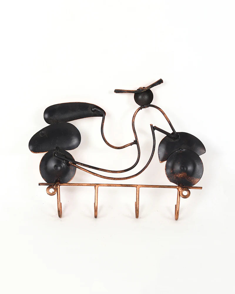 Metal Wall-Mounted Key Organizer and Key Stand for Home