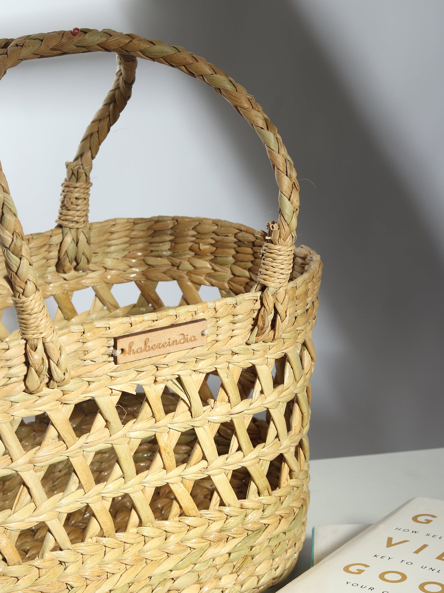 Seagrass Fruit Hamper Basket Oval - Jali