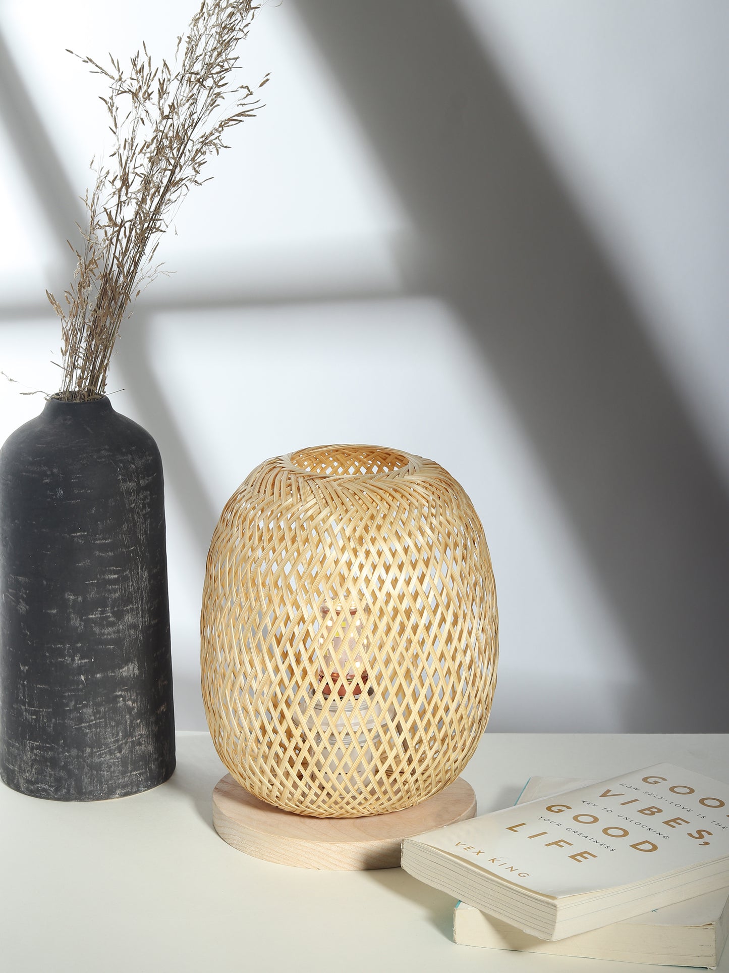 Bamboo Lamp | Cane Table Lamp
