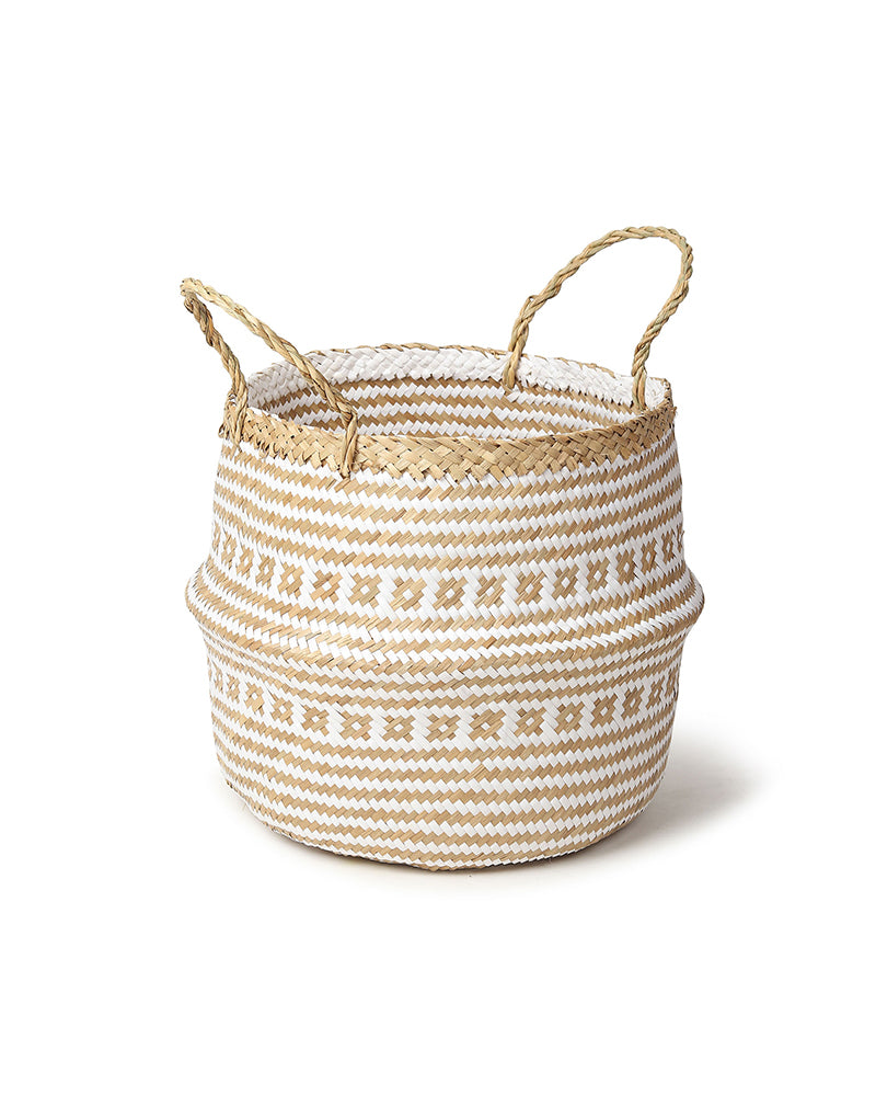 Seagrass Plant & Storage Baskets - White | Basket For Plants