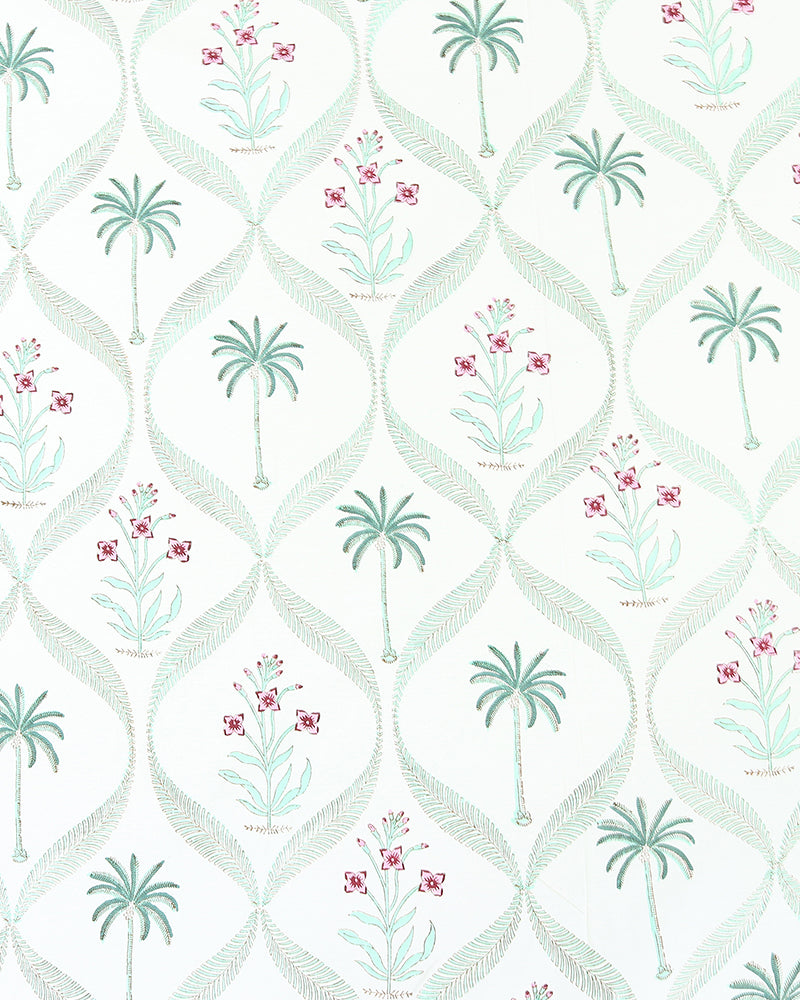 Artisanal Jaipur Handblock Printed 100% Premium Cotton King Bed Sheet with Matching Pillow Covers