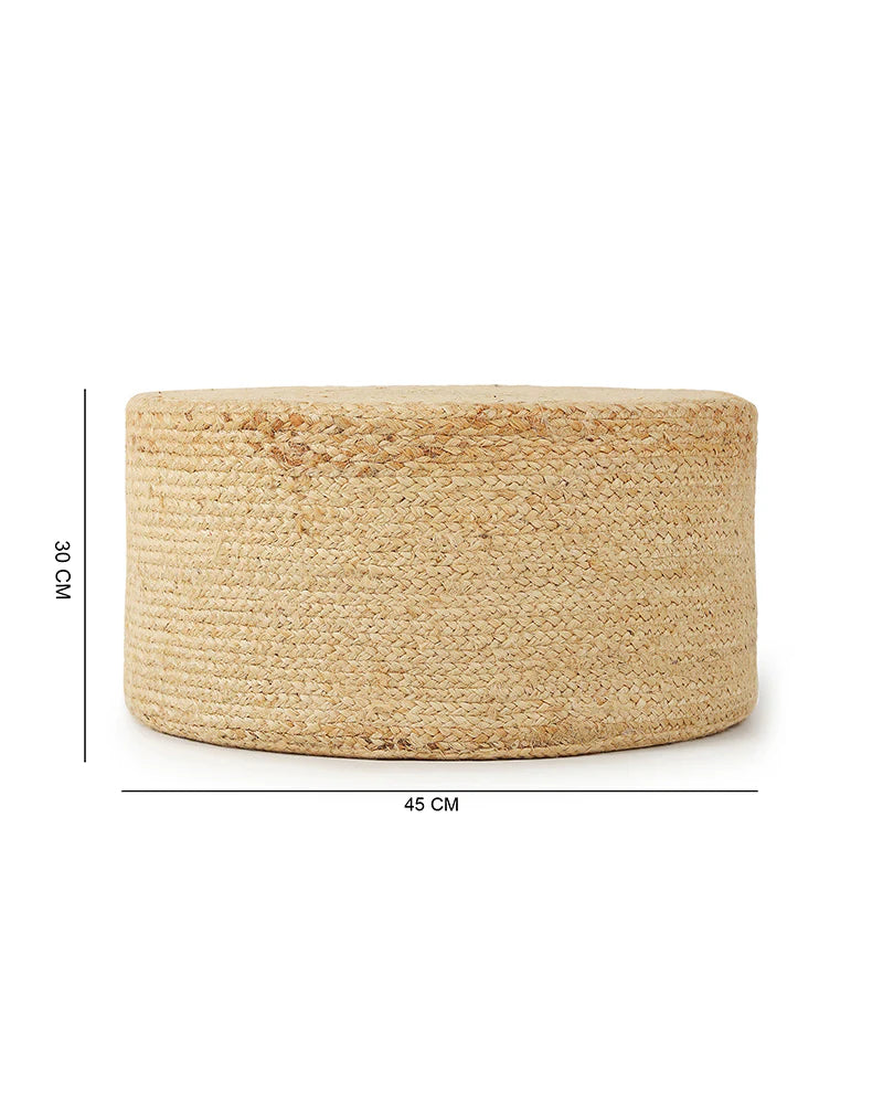 Minimalist Jute Pouffes for Stylish Home Interiors