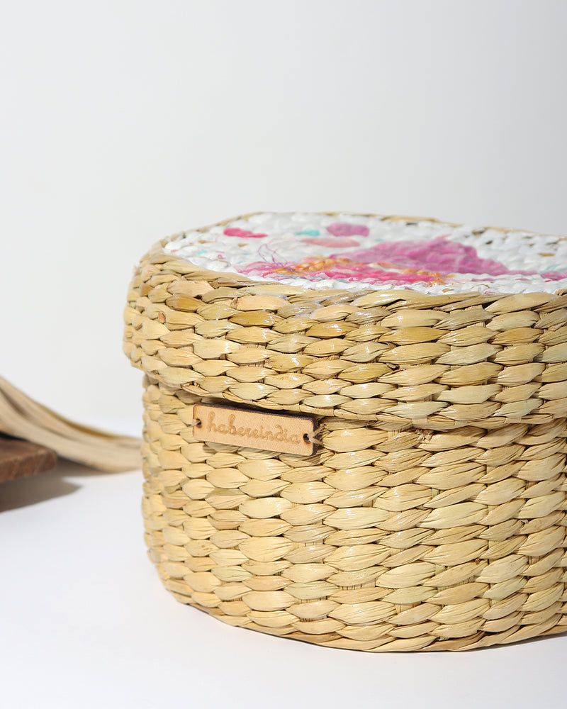 Seagrass Lid Box | Round Gift Box | Storage Box