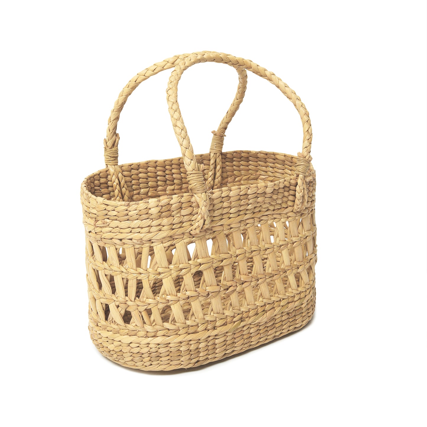 Seagrass Fruit Hamper Basket Oval - Jali