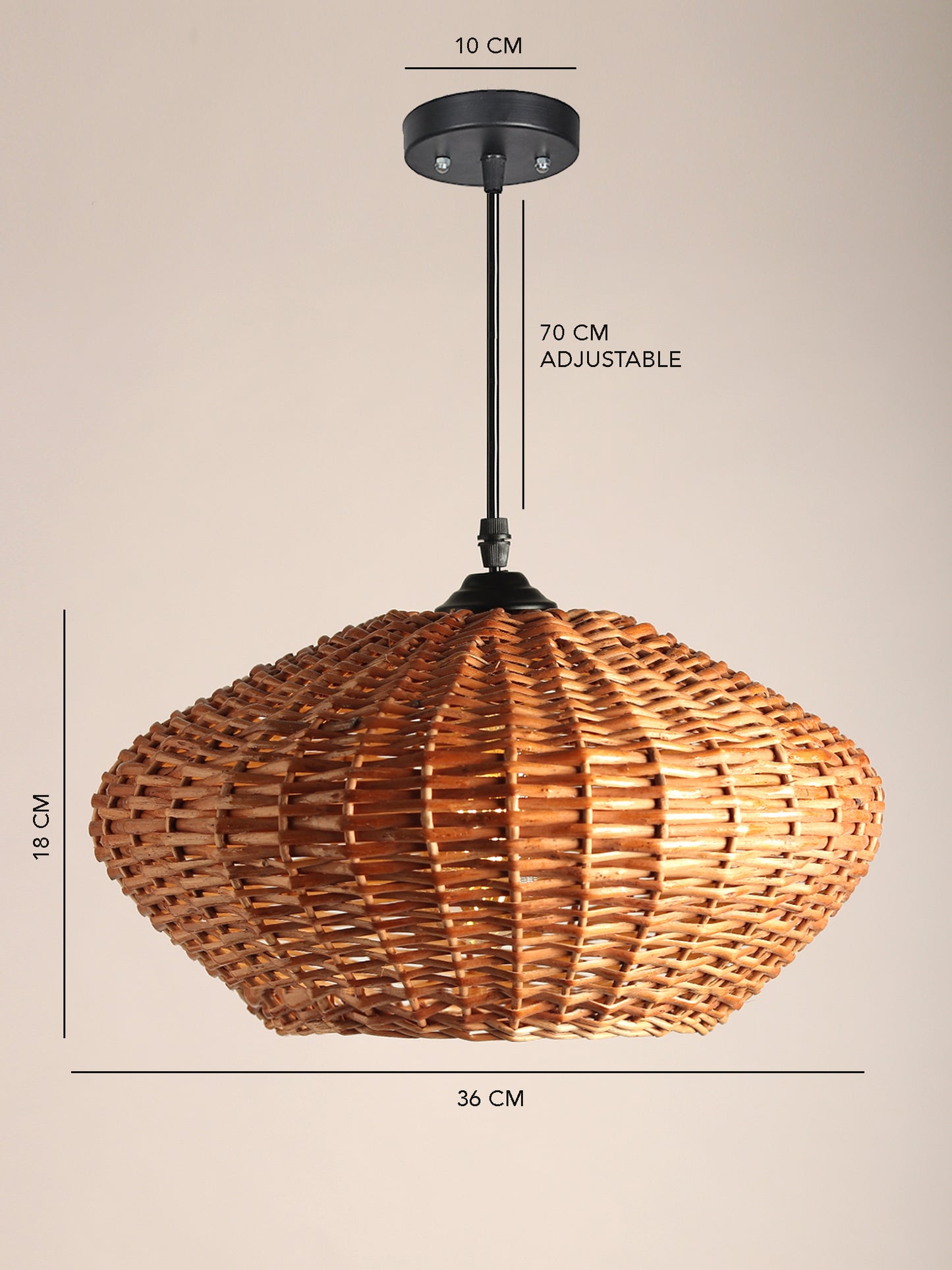 Wicker Lamp | Hanging Pendant Lamp