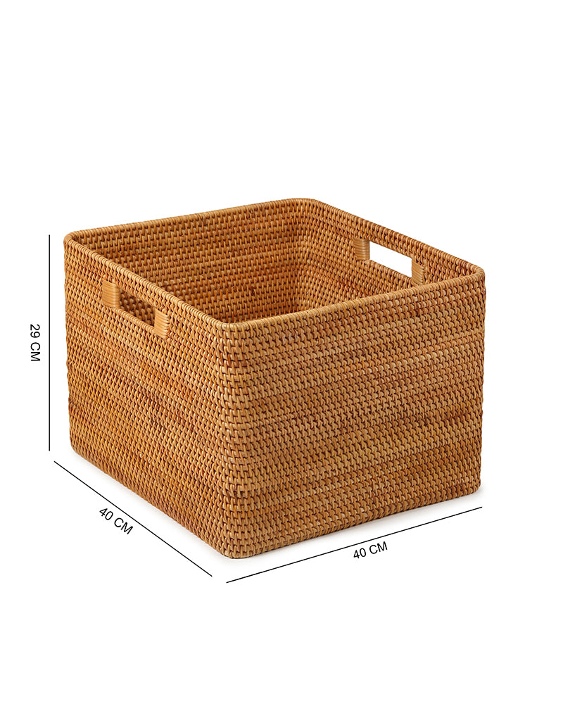 Seagrass Shelf Basket with Handles