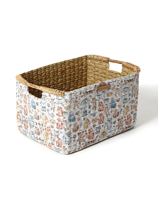 Seagrass Shelf Basket with Handles