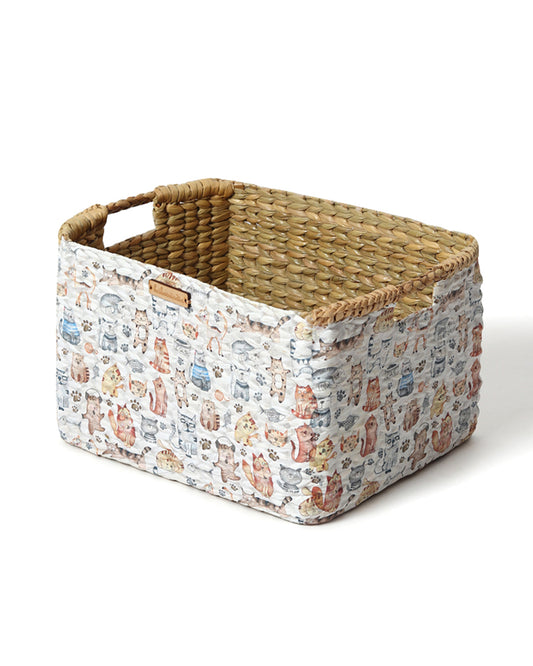 Seagrass Shelf Basket with Handles