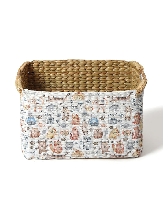 Seagrass Shelf Basket with Handles