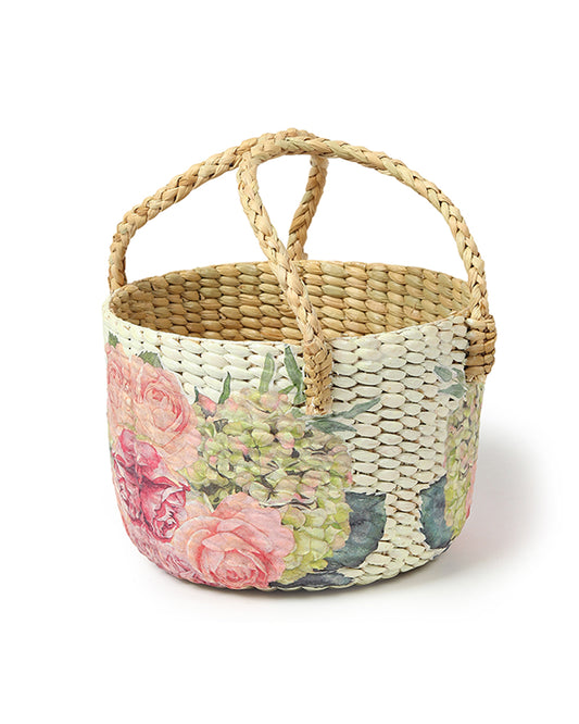 Seagrass Fruit Basket | Round Hamper Basket