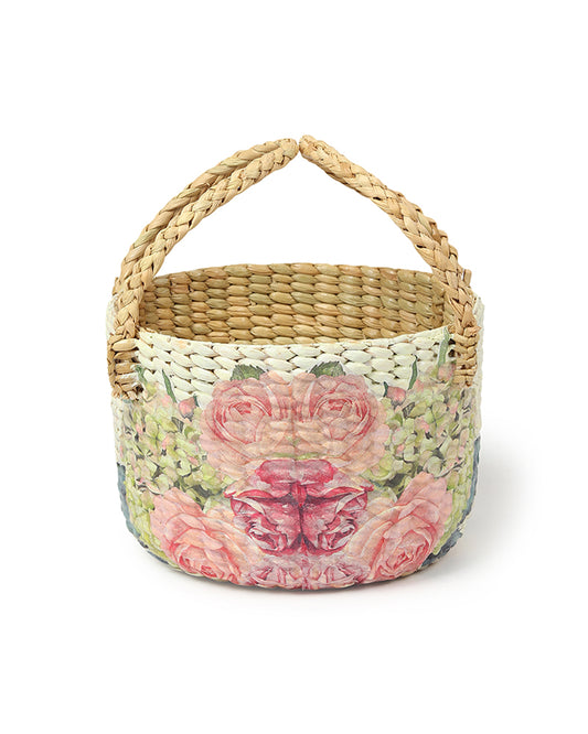 Seagrass Fruit Basket | Round Hamper Basket
