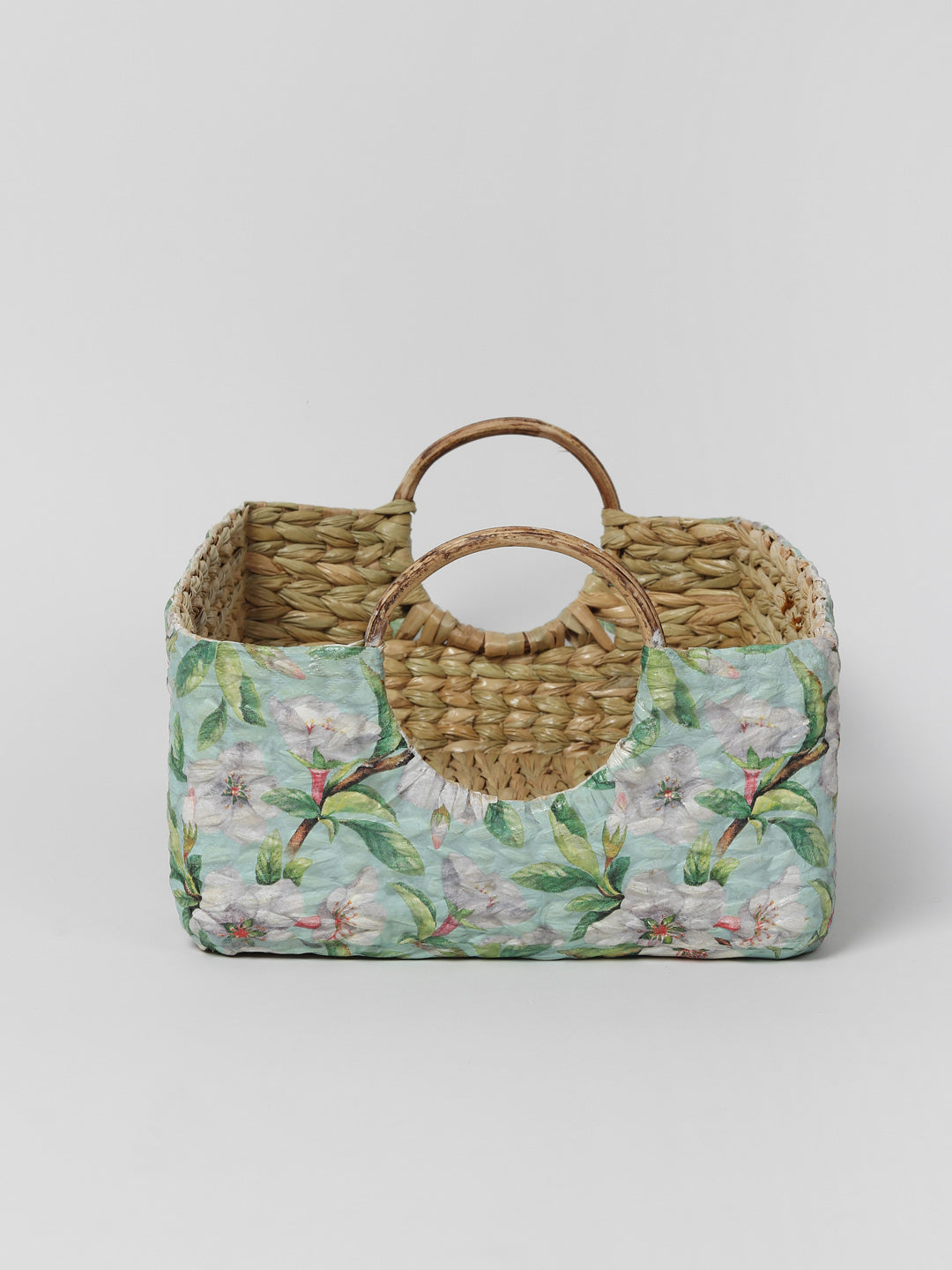 Seagrass Round Handle Basket | Cane Hamper Basket
