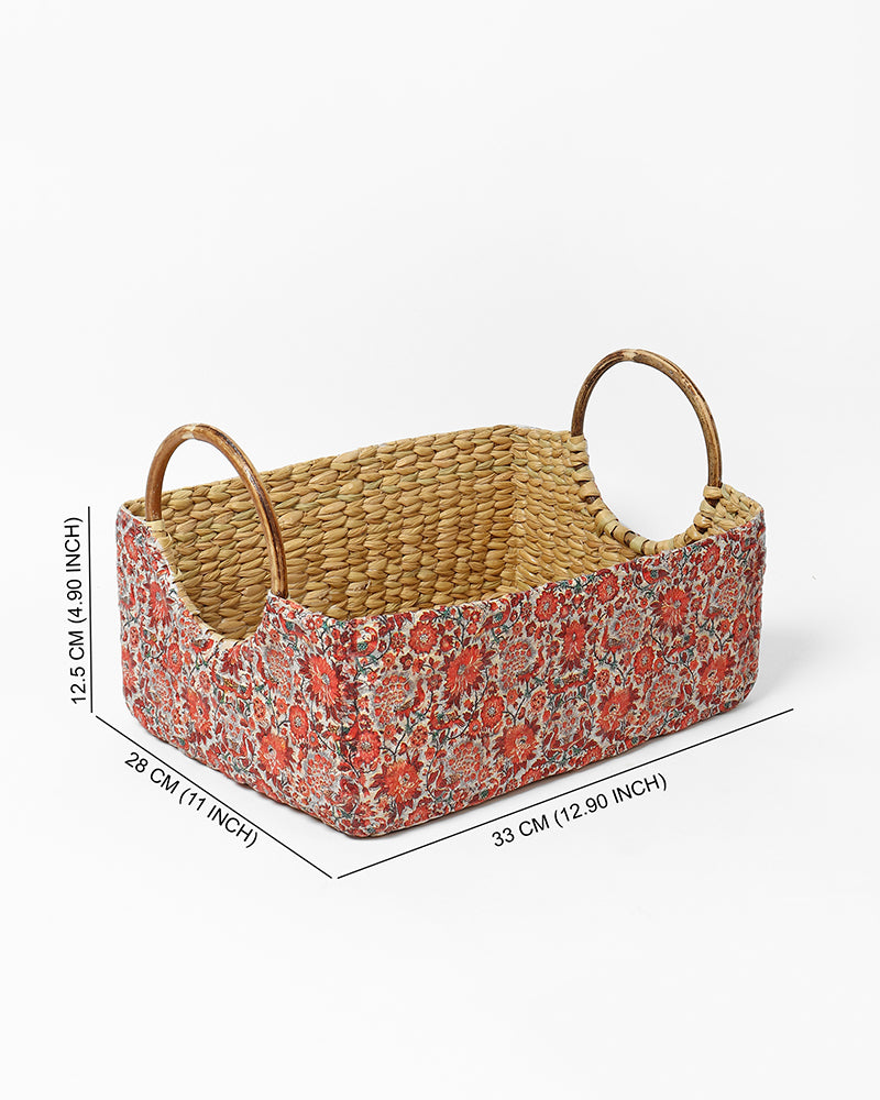 Seagrass Round Handle Basket | Cane Hamper Basket