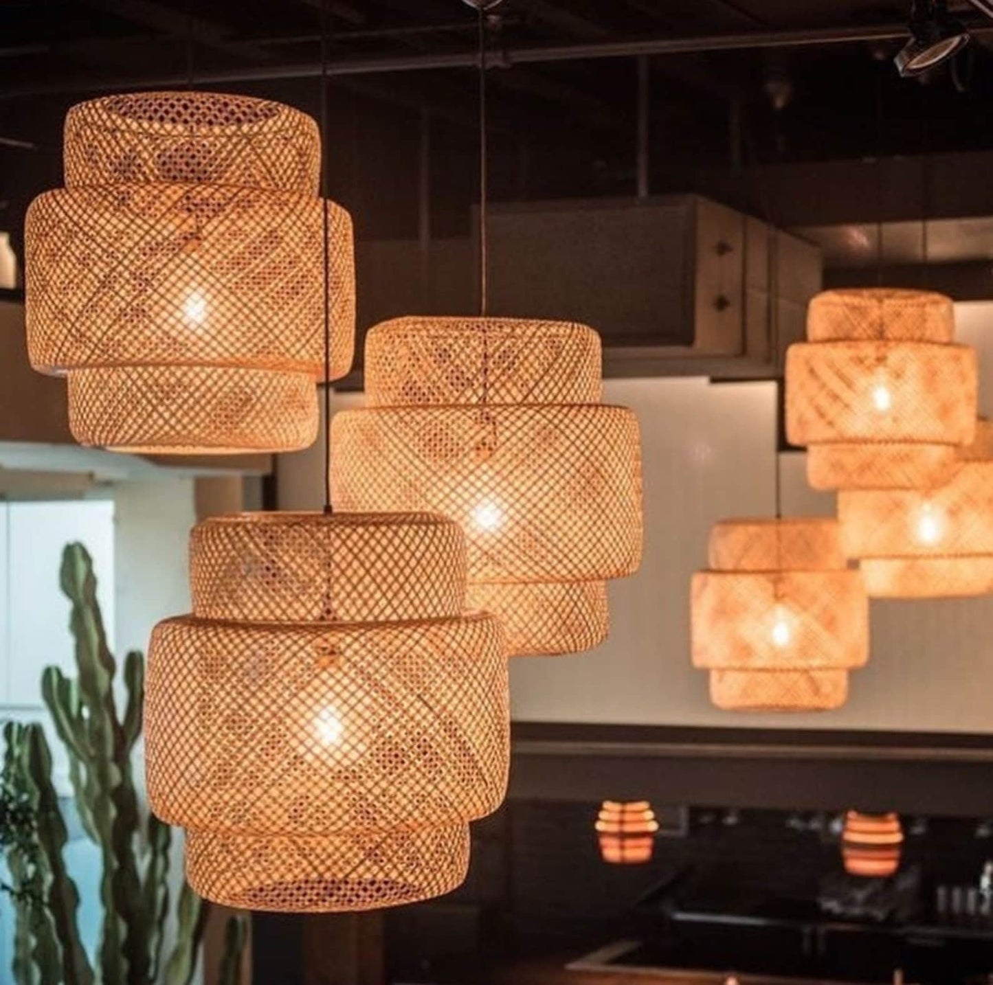 Bamboo Lights & Lamps
