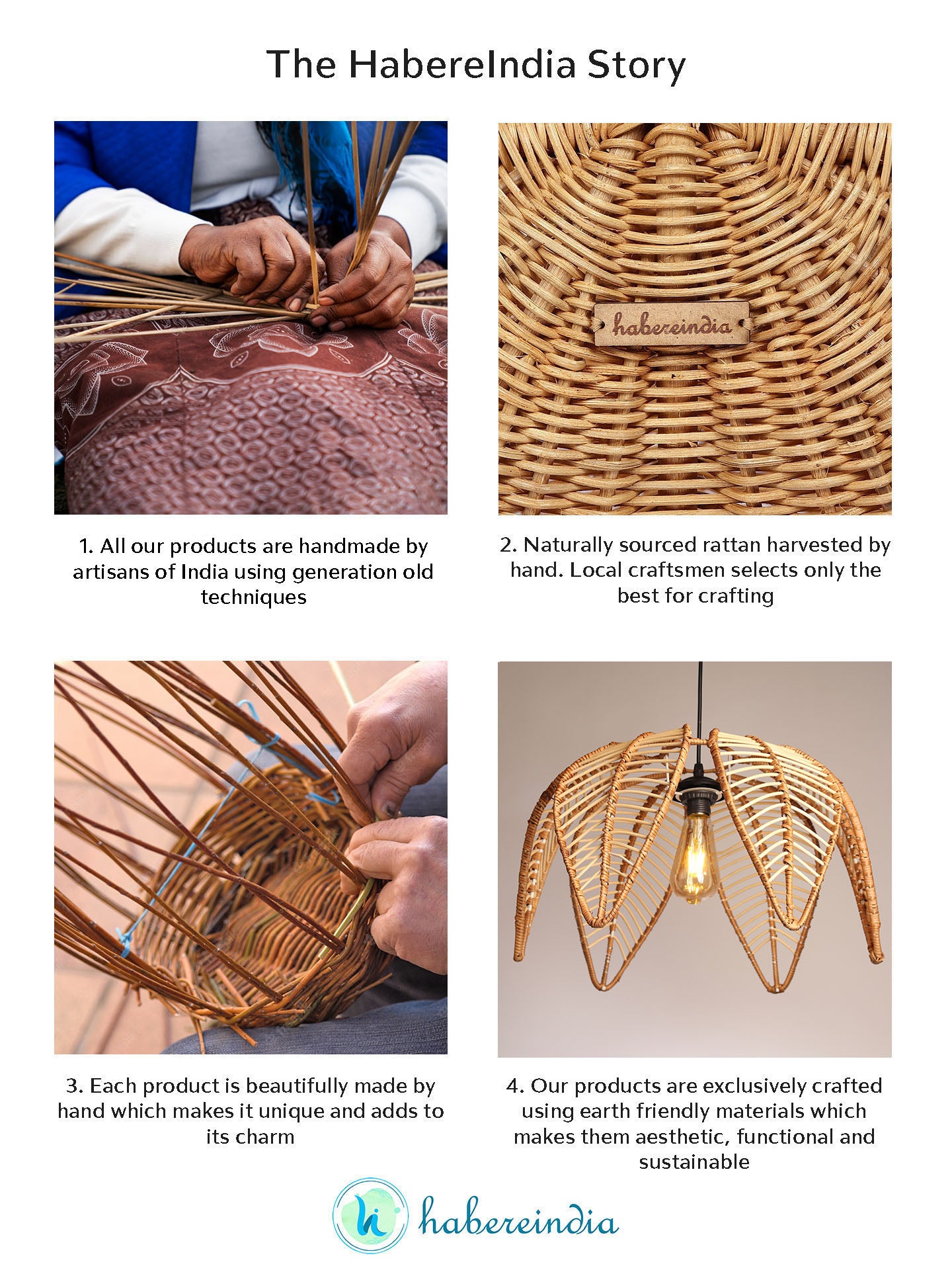 Rattan lampshade